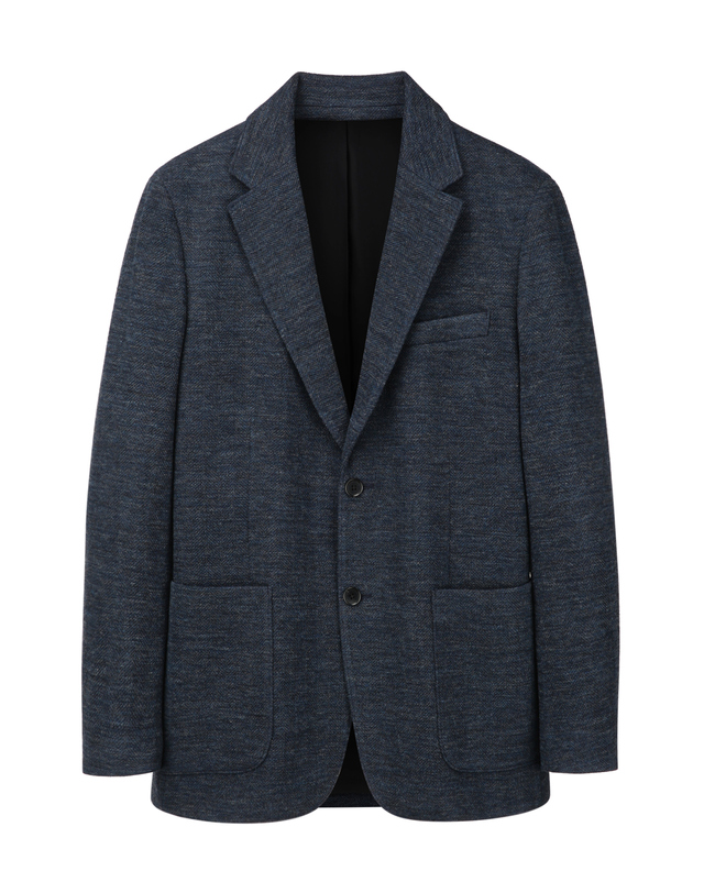 알레그리 그레이쉬 블루《Herringbone Pattern》FORTEX 2WAY 블레이져 탁한 블루 착용컷
