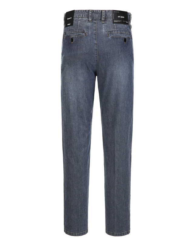 알레그리 블루《Flex Denim》[Slim 1-Tuck] 데님 팬츠 착용컷