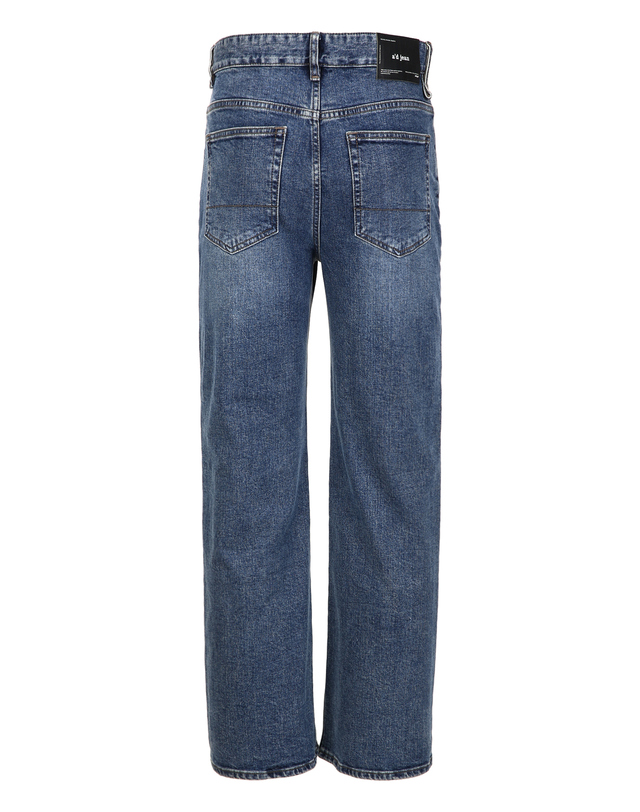 알레그리 다크블루《Flex Denim》세미부츠컷 데님 팬츠 진한 블루 착용컷