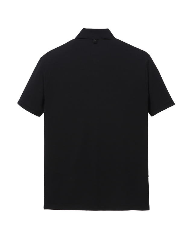 알레그리 블랙《TechNylon》카라 티셔츠 착용컷