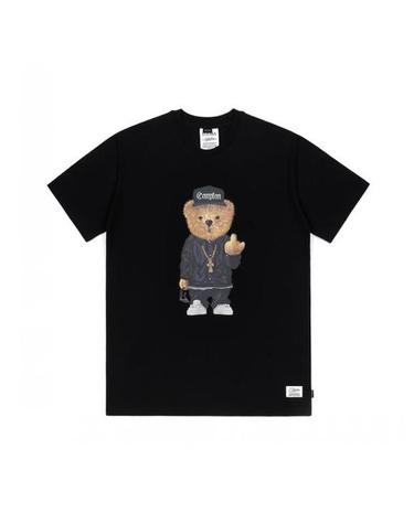 COMPTON BEAR T-SHIRTS BLACK