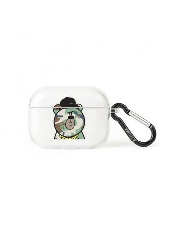AirPods Pro CASE CAMOUFLAGE BEAR GREEN CLEAR