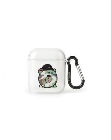 AirPods CASE CAMOUFLAGE BEAR GREEN CLEAR