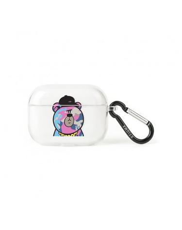 AirPods Pro CASE CAMOUFLAGE BEAR PINK CLEAR