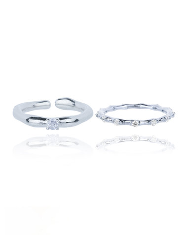 rough&bone ring set _silver [러프 앤 본 반지 세트_실버]