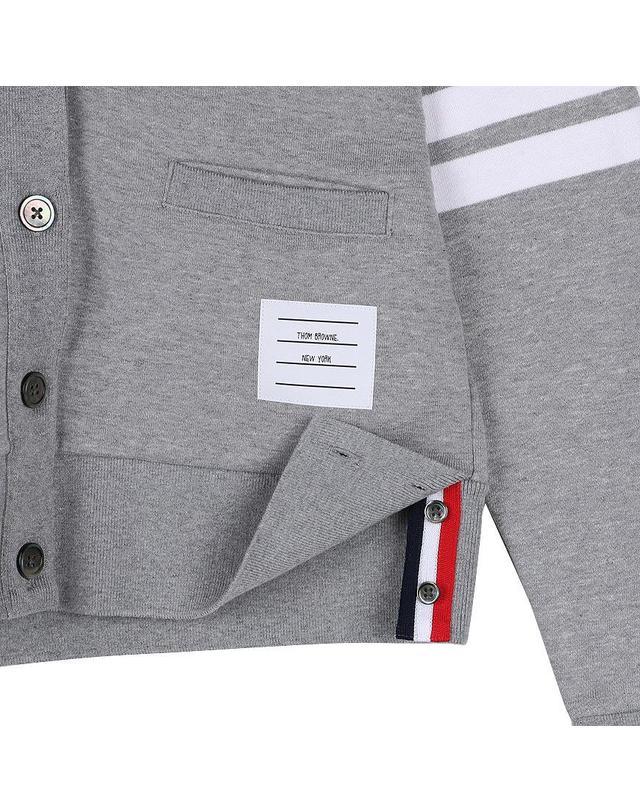 톰브라운 [톰브라운] FW25 여성 루프백 4바 가디건 FJT069A 00535 055 착용컷