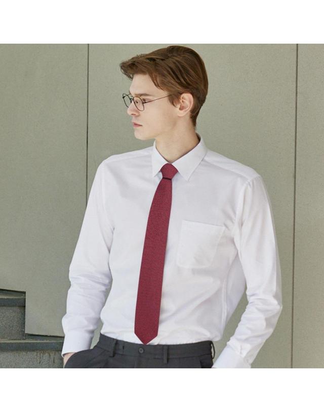 닥스셔츠 [아울렛] 실크혼방 로얄 올오버 넥타이 레드_DKF1ACF1301R1 착용컷