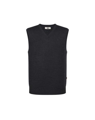 [아울렛] 울100 워셔블 브이넥 베스트_DLW1SWVE150G1