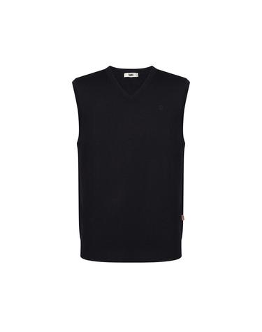 [아울렛] 울100 워셔블 브이넥 베스트_DLW1SWVE150N1