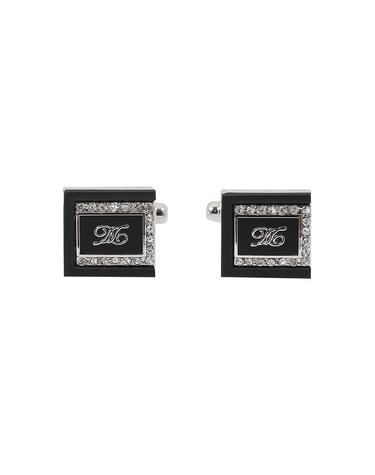 [아울렛] 분체 큐빅 로고 커프스단추_DMG1ACCF292S1
