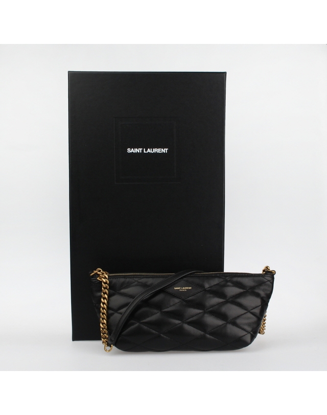 생 로랑 [SAINT LAURENT] 가비 지퍼 숄더백 755979 1EL07 1000 착용컷