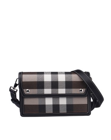 [BURBERRY] 체크 E  캔버스 크로스바디 8039213