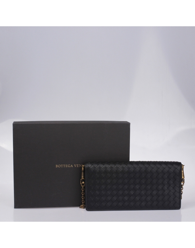 보테가 베네타 [BOTTEGA VENETA] 인트레치아토 지갑 체인 크로스 510564 VO0AD 1000 착용컷