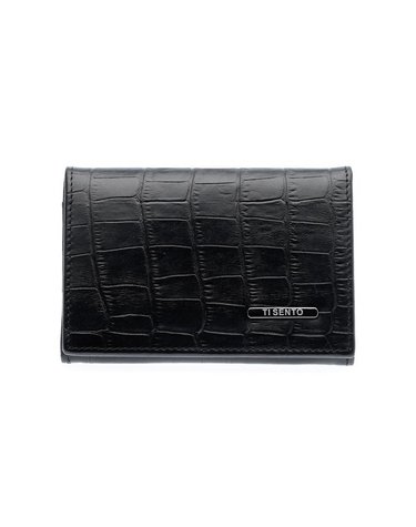 티센토 소가죽 블랙 명함지갑 한스(Hans) Businesscard wallet
