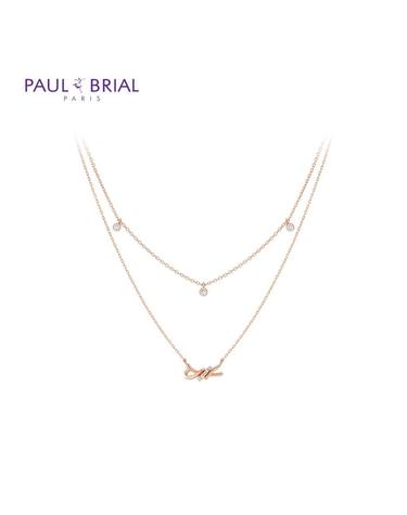 본사직영 폴브리알 SILVER 꼬임 두줄 목걸이 PYSN0082_PG