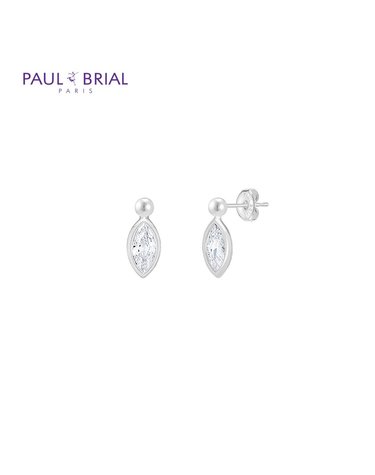본사직영 폴브리알 SILVER 마퀴즈 볼 귀걸이 PYSE0119_WG