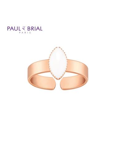 본사직영 폴브리알 BRASS 마퀴즈 밴드 반지 PYBR0110 (WHITE)
