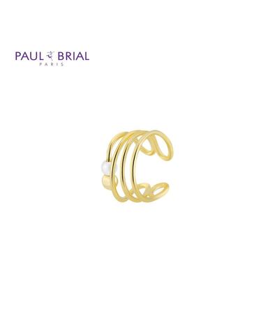 폴브리알 주얼리 BRASS 트리플 진주 이어커프 PDBE0157_YG