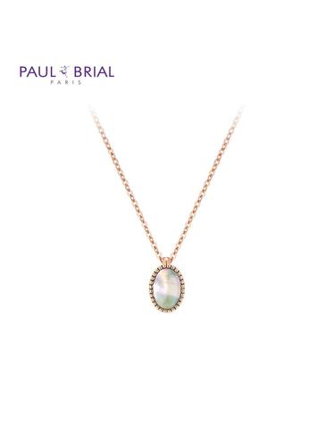 폴브리알 주얼리 BRASS 타원 자개 목걸이 PYBN0168