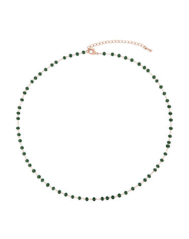 폴브리알 주얼리 BRASS 비즈 목걸이(GREEN) PJBN0223