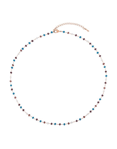 폴브리알 주얼리 BRASS 비즈 목걸이(BLUE) PJBN0221