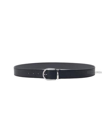 [몽블랑] SS25 남성 프린트 40mm 벨트 131172 BLACK