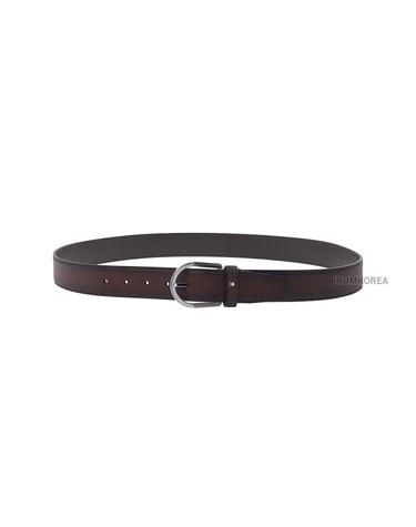 [몽블랑] SS25 남성 35mm 레더 벨트 118413 BROWN
