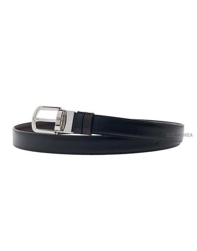 몽블랑 [몽블랑] SS25 남성 리버서블 벨트 111080 BLACK BROWN 착용컷