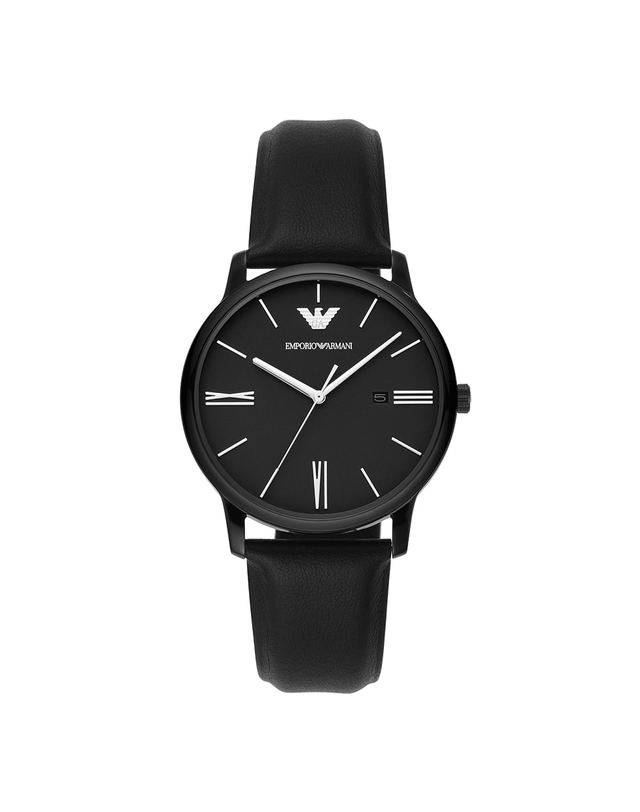 아르마니 [공식본사정품] 아르마니 AR11573 (Minimalist) 미니멀리스트 남성 가죽시계 착용컷