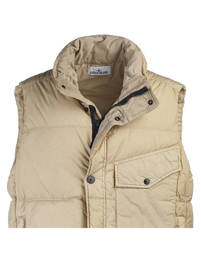 스톤아일랜드 [스톤아일랜드] FW25 남성 크링클 렙스 패딩 조끼 K2S15G100003 S0A23 V009A 착용컷