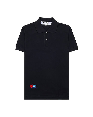 [입점사] [꼼데가르송] 남성 인베이더 슬리브 피케셔츠 P1T336 BLACK