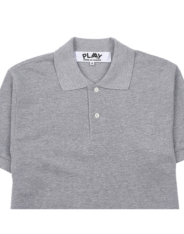 꼼데가르송 [입점사] [꼼데가르송] 남성 인베이더 슬리브 피케셔츠 P1T336 GRAY 착용컷
