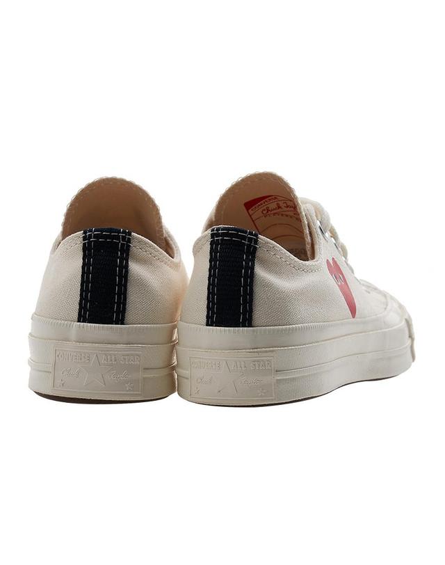 꼼데가르송 [꼼데가르송] SS25 공용 로고 로우탑 스니커즈 AZ K128 001 WHITE 착용컷