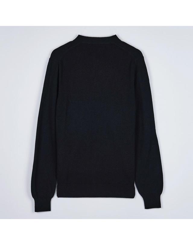 꼼데가르송 [꼼데가르송] FW25 공용 더블 하트 가디건 AX N058 051 BLACK 착용컷