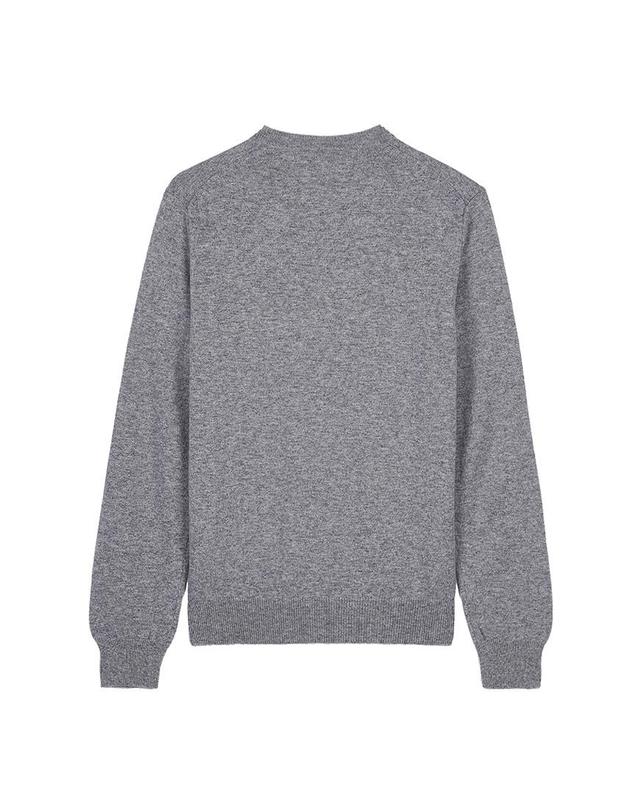 꼼데가르송 [꼼데가르송] FW25 공용 더블하트 와펜 가디건 AX N071 051 GREY 착용컷