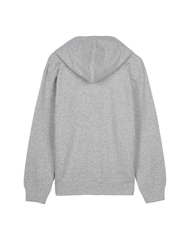 꼼데가르송 [꼼데가르송] FW25 공용 블랙하트 와펜 후드집업 AX T302 051 GREY 착용컷