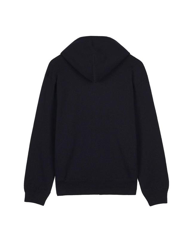 꼼데가르송 [꼼데가르송] SS26 공용 더블하트 와펜 후드집업 AZ T294 051 BLACK 착용컷