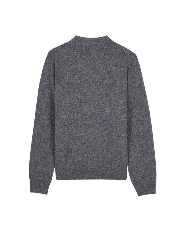 꼼데가르송 [꼼데가르송] SS26 공용 골드하트 와펜 가디건 AZ N050 051 GREY 착용컷