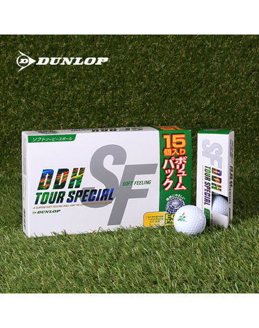 던롭 2피스 골프공 DDH 소프트필링 III 15구 비거리 장타 골프볼