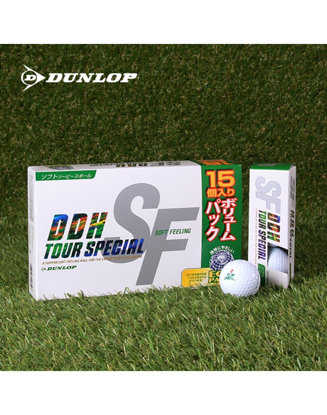던롭 던롭 2피스 골프공 DDH 소프트필링 III 15구 비거리 장타 골프볼 착용컷