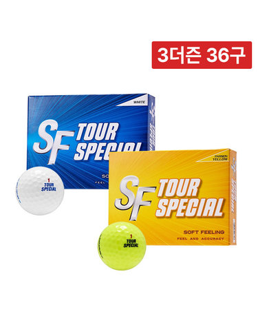 3더즌 총 36구 / 던롭 젝시오 NEW 소프트필 투어스페셜 2피스 골프공 비거리 장타 골프볼