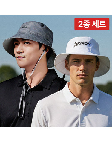던롭 스릭슨 와이드 브림 버킷햇 + 리카타 투웨이핏 리버시블 버킷햇 카모에디션