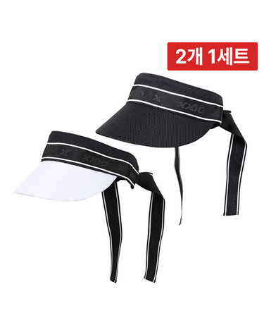 [2개 1세트] 던롭 젝시오 여성용 스포츠 썬캡 골프 썬바이저 GAH 23090I (GAH X24006W)