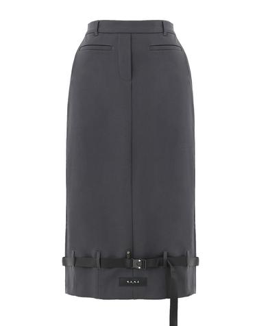 플라즈마스페어 BELT SKIRT IN DARK GREY