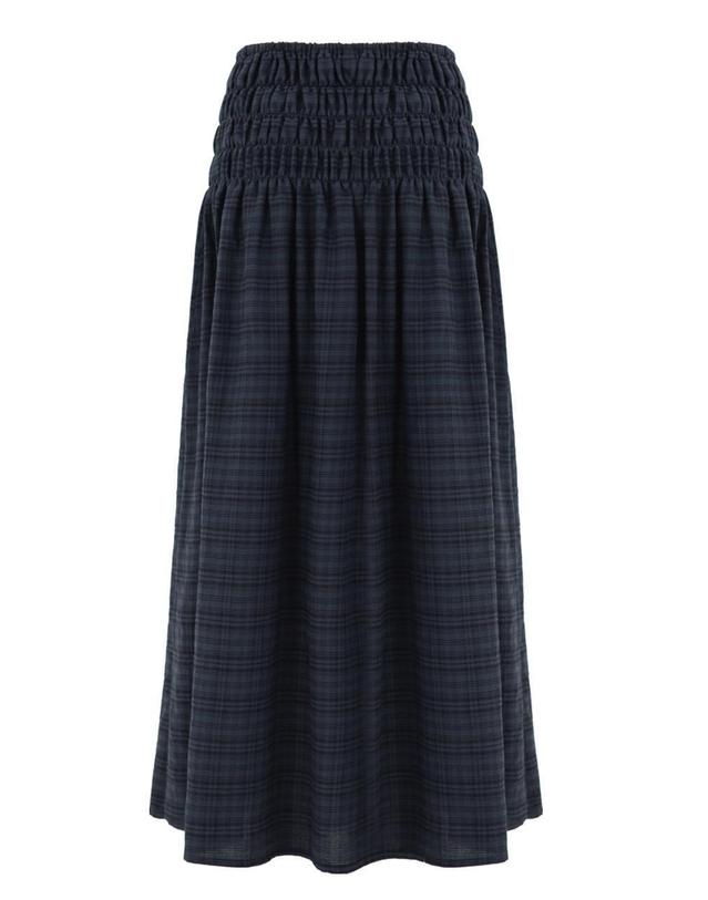 플라즈마스페어 SMOKE SKIRT IN NAVY 착용컷