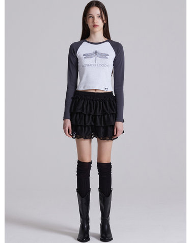 MOCHA SKIRT IN BLACK 