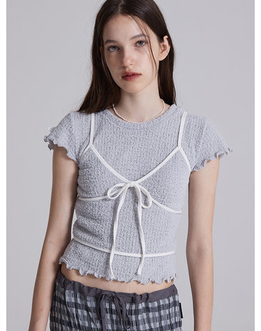 플라즈마스페어 COMELY SLEEVELESS IN GREY