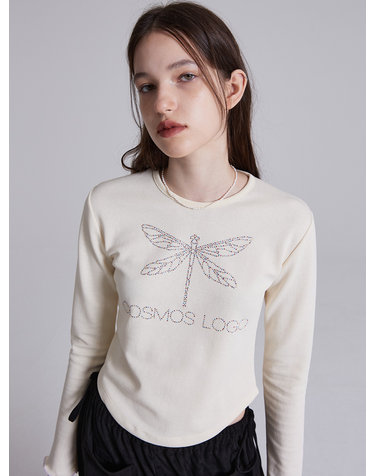 플라즈마스페어 BLING T-SHIRT IN CREAM