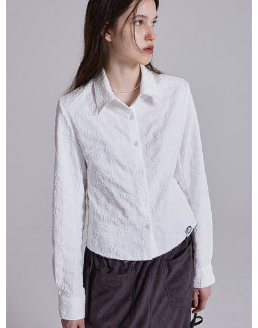 FLOWER SHIRT IN WHITE