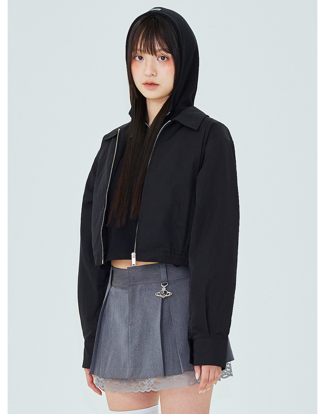 플라즈마스페어 CRACK JUMPER IN BLACK 착용컷